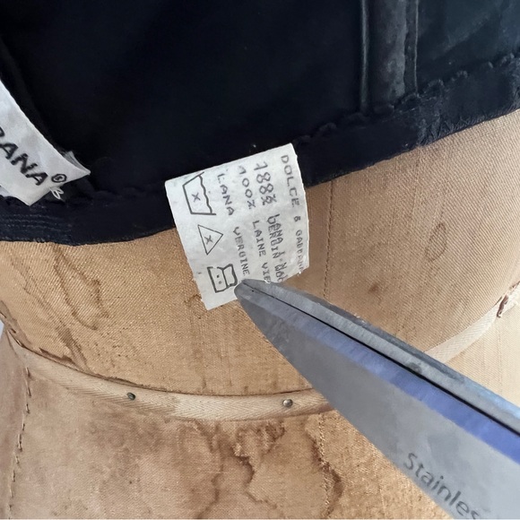 Dolce & Gabbana Dark Gray Pinstripe Cropped Bustier corset bra top IT42 | US 6 M - Picture 14 of 16